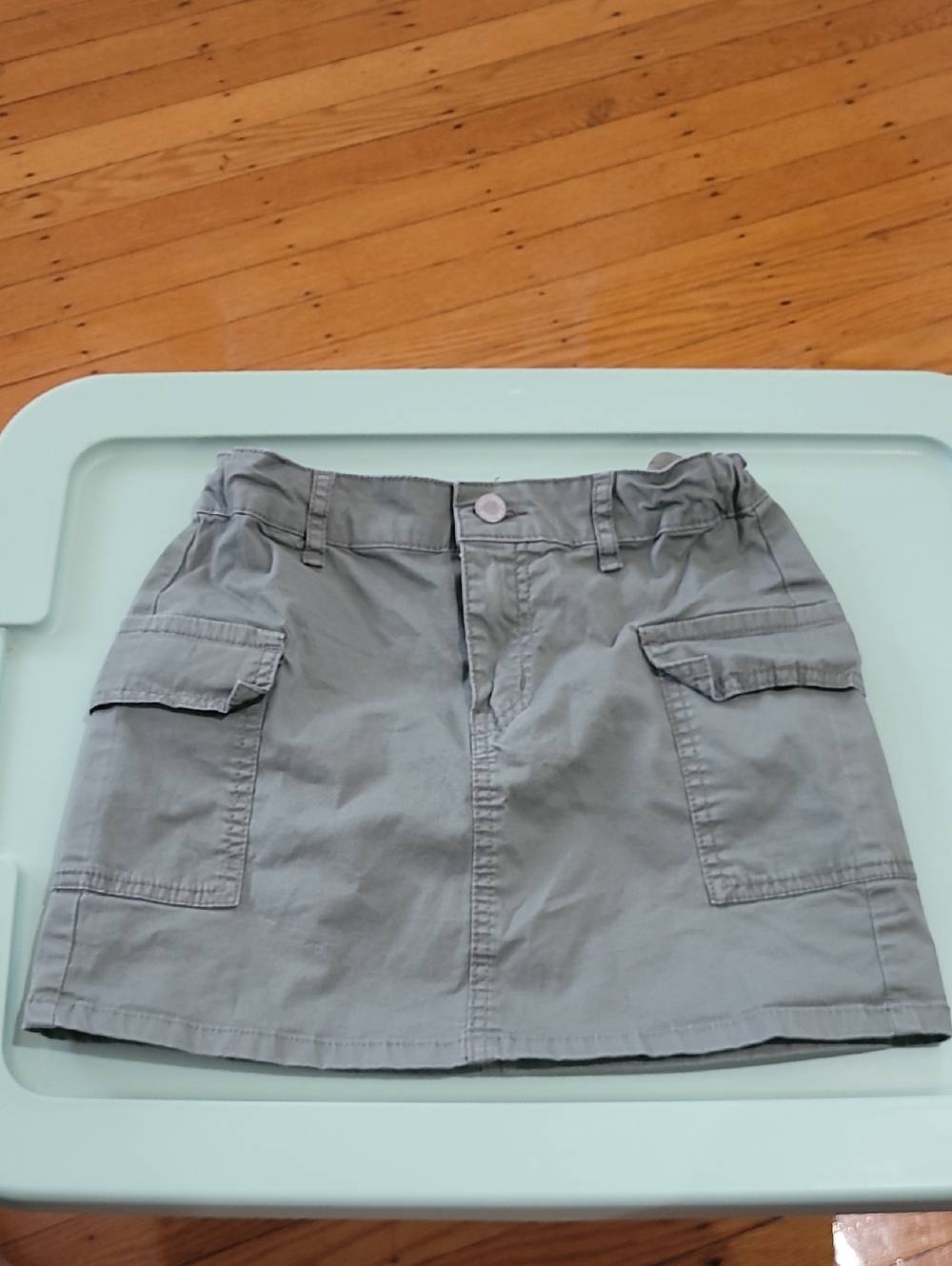 Art Class Ligh Olive Green Utility Cargo Skirt